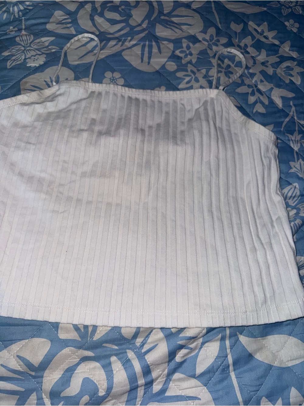 Universal Thread White Ribbed Tank Cami